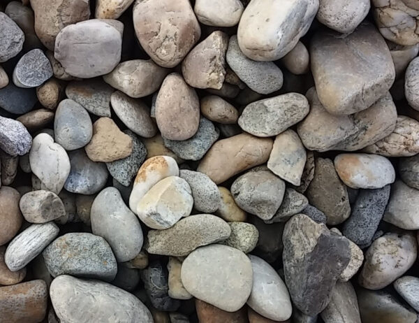Balasto vegyes színű - apró folyami kő