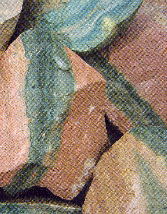 Zöld Szivárvány zöldesfehér - sziklakő